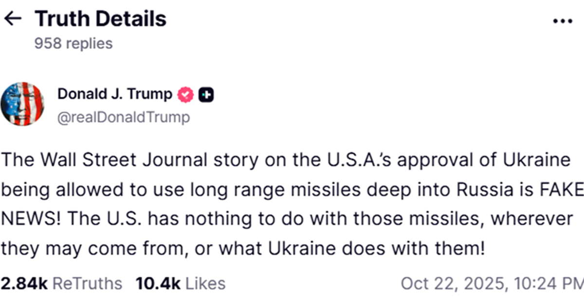 WSJ: Trump ukida ključno ograničenje Ukrajini. Trump: To je laž
