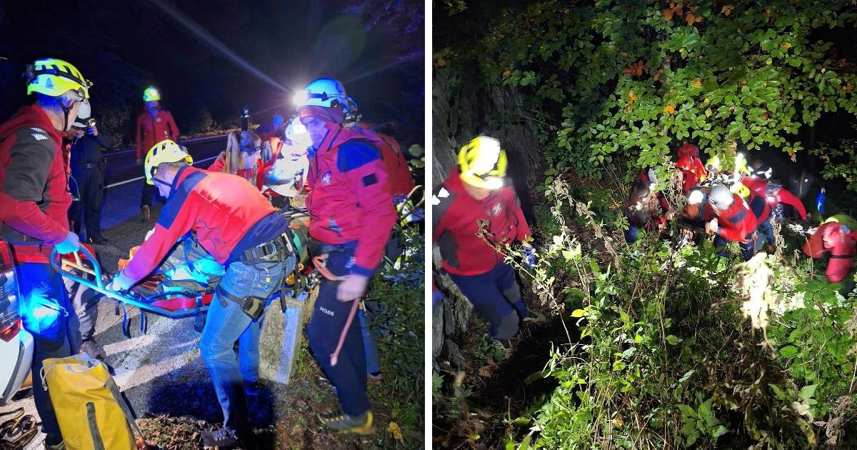 Čovjek pao u provaliju kod Plitvičkih jezera. Spasio ga HGSS