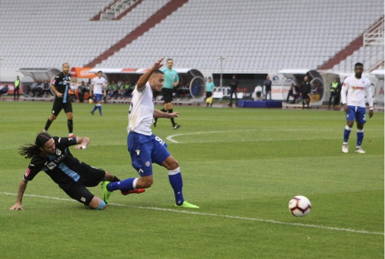 HAJDUK - RIJEKA 1:1 Dva gola iz dva jedanaesterca na praznom Poljudu