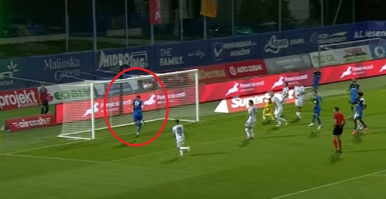 Napadač Varaždina dobio loptu metar od praznog gola. Pogledajte što je slijedilo