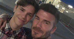 David Beckham urnebesnom fotkom spustio sinu koji misli da je viši od njega
