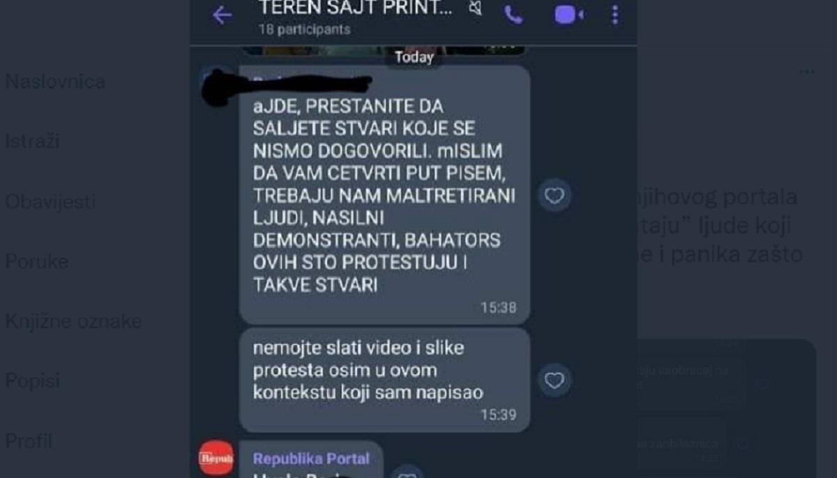 Šire se navodne poruke urednika tabloida bliskog Vučiću, teško ih je opisati