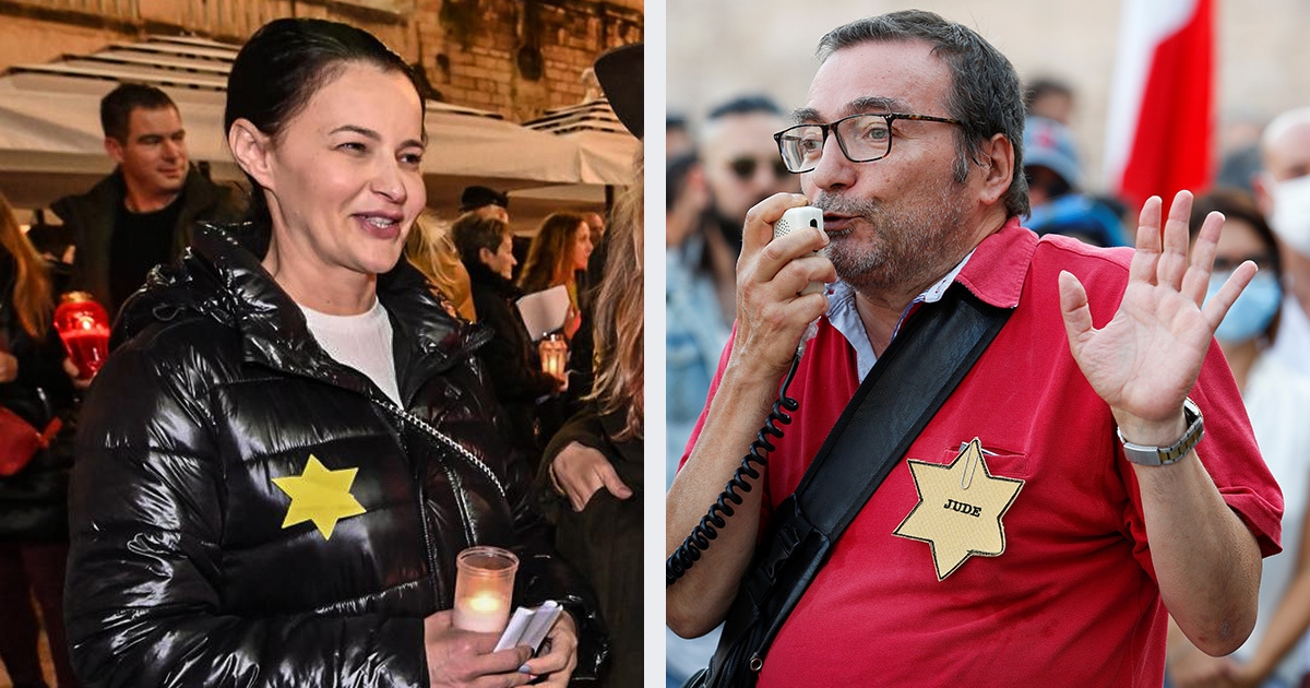 Davidovoj zvijezdi nije mjesto na prosvjedima protiv covid-potvrda. Evo zašto