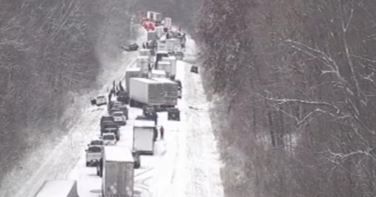 Lančani sudar tijekom snježne oluje u SAD-u. Sudjelovalo 45 vozila