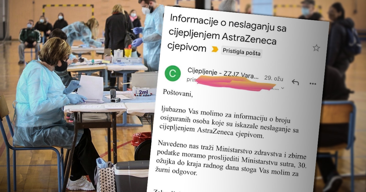 Ministarstvo hitno traži podatak koliko ljudi je odbilo cjepivo, taj popis ne postoji