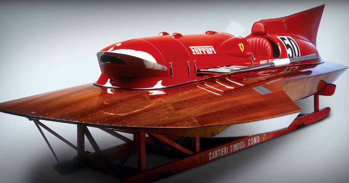 Prodaje se najbrži Ferrari na vodi: Ima V12 motor i 600 KS