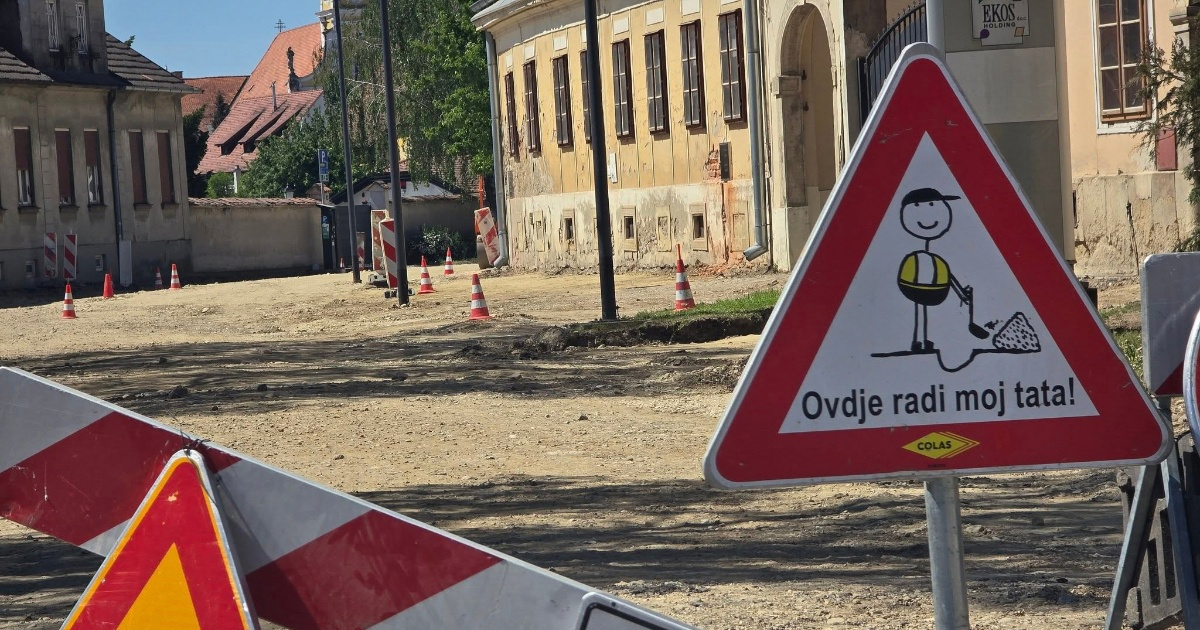 Simpatičan znak osvanuo na gradilištu u Varaždinu