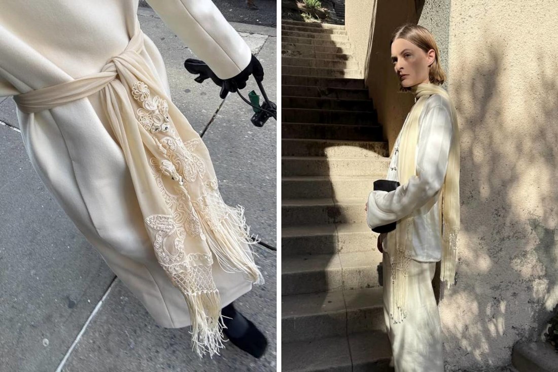 Šalovi s resama su neočekivani modni trend za proljeće 2026.