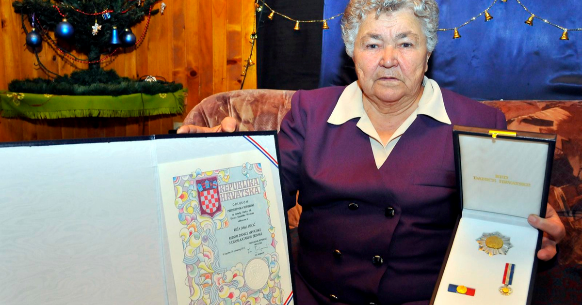 Umrla Ruža Lucić, gunjanska "Majka hrabrost"