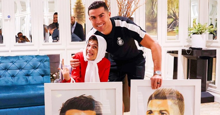 VIDEO Ronaldo ispunio životnu želju slikarice Fatime