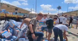 VIDEO Izraelski prosvjednici zaustavili pomoć za Gazu, uništavali pakete s hranom