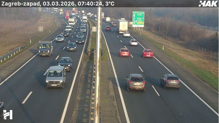 Gužve na zagrebačkoj obilaznici, kolona duga dva kilometra