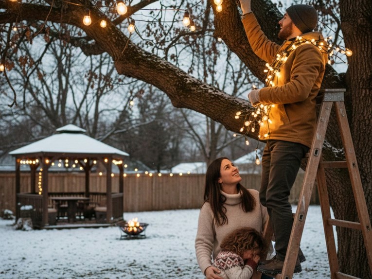 Djevojčica preklinjala mamu da ne postavlja lampice, a poruka tati osvojila internet
