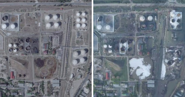Satelitske snimke potvrdile uništenje ključnog ruskog naftnog terminala na Krimu