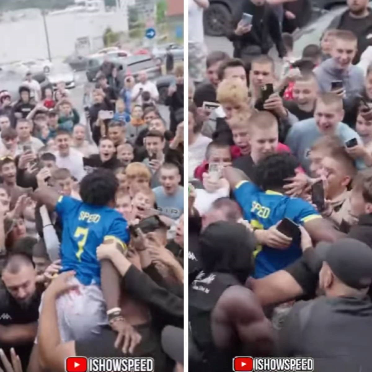 IShowSpeed skočio s auta na djecu u Sarajevu. Neki su plakali, upetljali se zaštitari