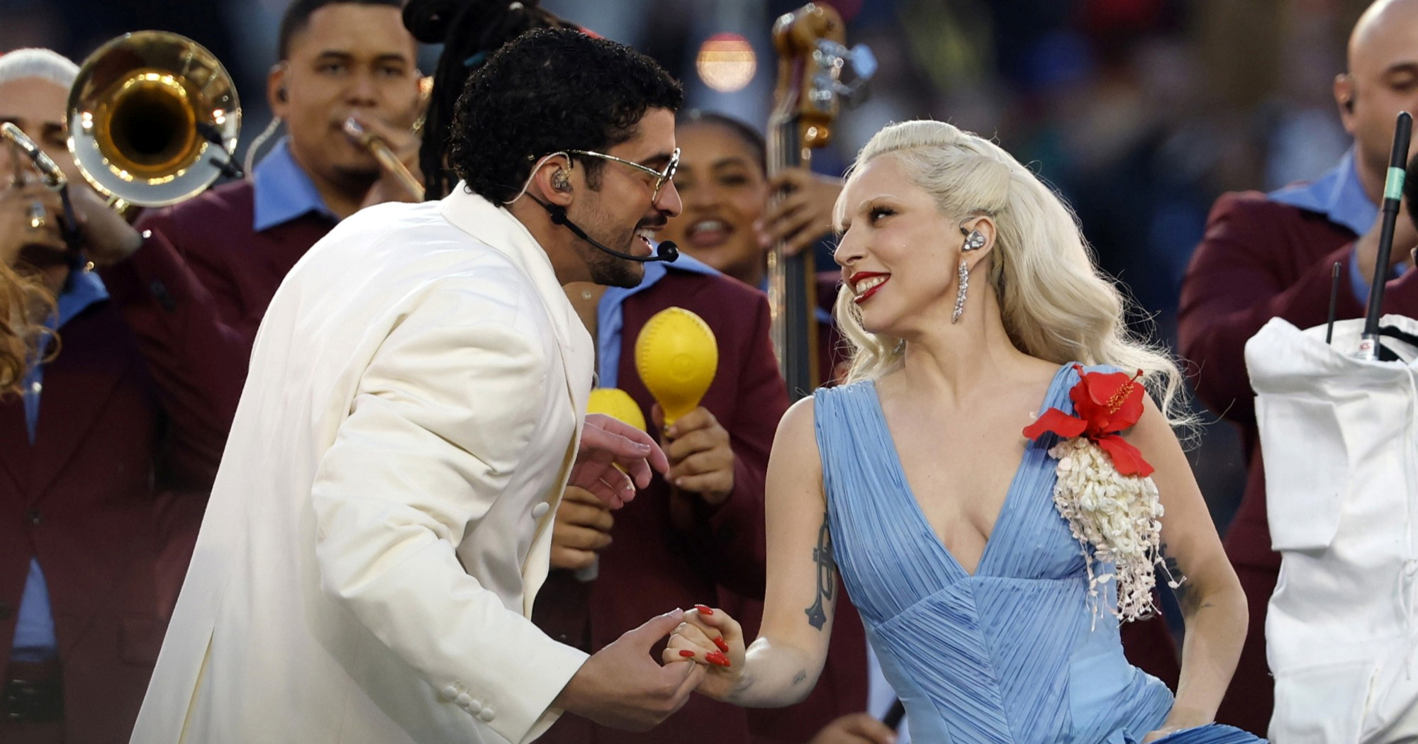 Bad Bunny napravio je jedan potez tijekom nastupa Lady Gage (nije prikazan na TV-u)