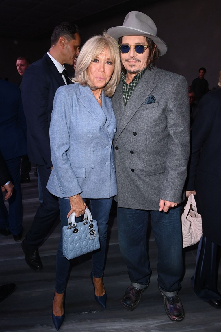 Na Pariškom tjednu mode svi su gledali u Brigitte Macron i Johnnyja Deppa