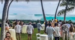 VIDEO Ogroman val prekinuo vjenčanje na Havajima