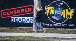 U Zagrebu osvanuo grafit podrške Tramu 11: "Deadart"