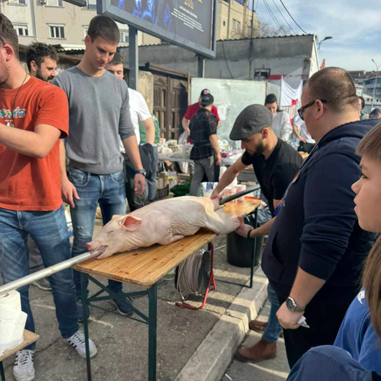 Vučić o prosvjednicima: Gdje god da odu, samo prasiće jedu. Svinje se boje genocida