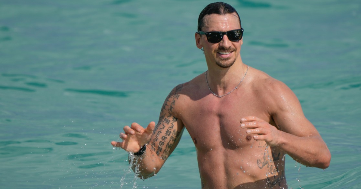 Zlatan Ibrahimović privukao poglede na plaži u Miamiju