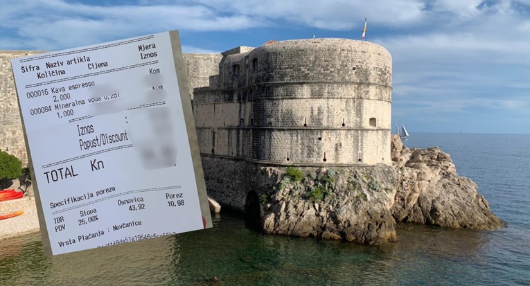 Evo koliko košta mineralna voda na najatraktivnijoj terasi u pustom Dubrovniku