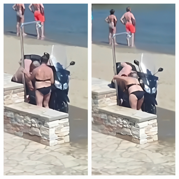 "Kad misliš da si vidio sve": Na hrvatskoj plaži dovezli skuter pod tuš pa ga oprali