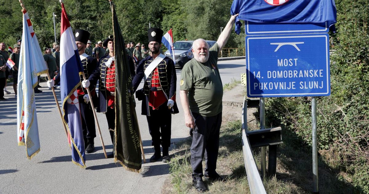 Most na Mrežnici imenovan po 14. domobranskoj pukovniji Slunj