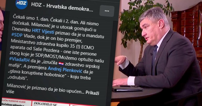 HDZ napao Milanovića na Fejsu. Spominju i Grmoju, Grbina, Ahmetović i Kekin