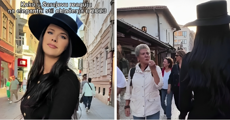 VIDEO Prošetala Sarajevom u elegantnoj odjeći, pogledajte reakcije prolaznika