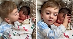 Mama snimila sina kako uspavljuje svoju mlađu sestru, prizor dirnuo milijune