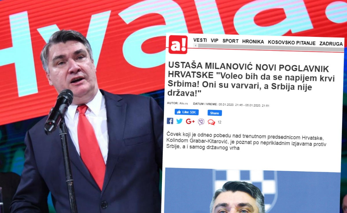 Srpski tabloid blizak Vučiću: Ustaša Milanović novi poglavnik Hrvatske