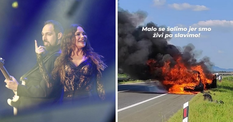 Severininom gitaristu zapalio se auto u vožnji autocestom