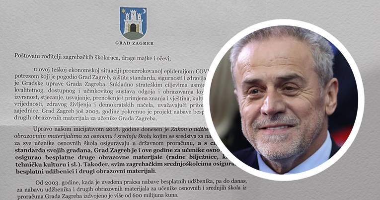 Zagrebačke učenike će u školama dočekati Bandićevo pismo koje trebaju odnijeti kući