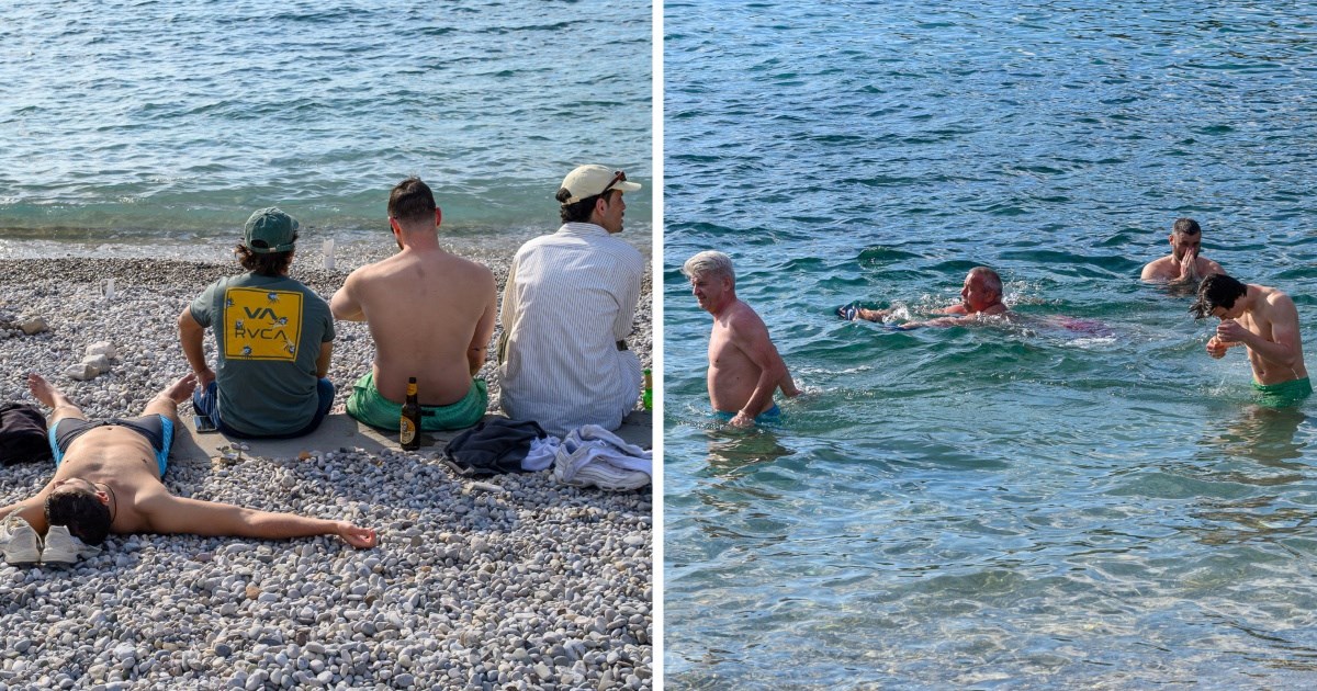 FOTO Ekipa u Dubrovniku danas se sunčala, najhrabriji se i okupali