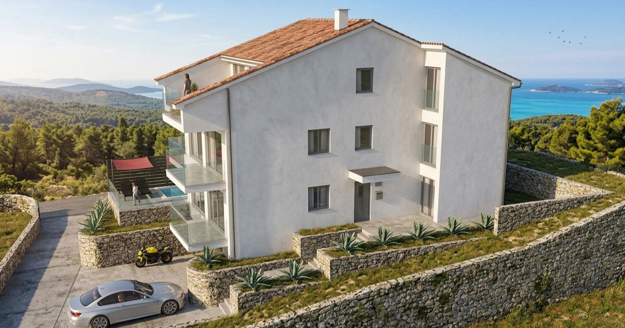 U Jadranovu se prodaje stan s bazenom i pogledom na more za 400.000 €