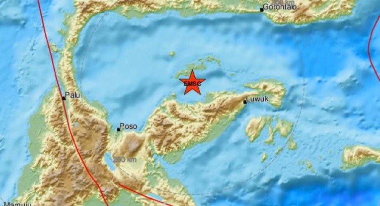 Na području Indonezije potres magnitude 6.2