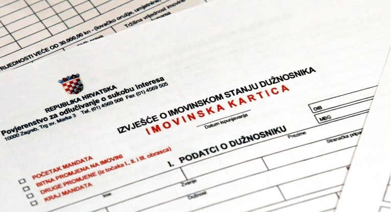 U Hrvatskoj 2100 ljudi mora objaviti imovinske kartice. Provjeru prošlo njih 25