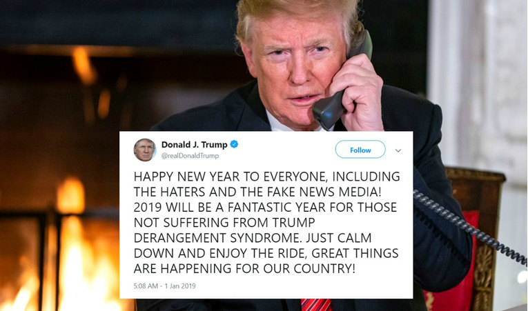 Trump u novogodišnjoj čestitci izvrijeđao kritičare