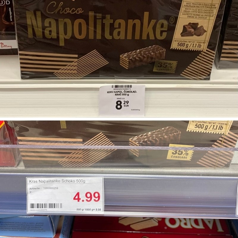 Evo koliko Kraševe čokoladne Napolitanke koštaju u Njemačkoj
