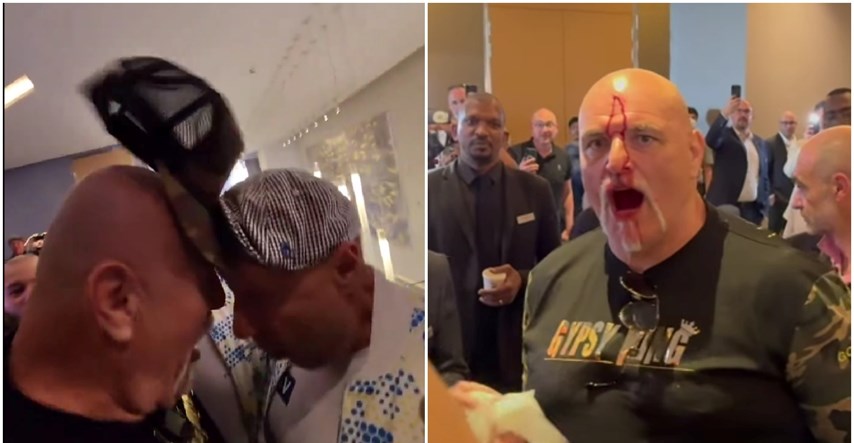 VIDEO Furyjev otac napao Usikov tim, završio krvavog čela