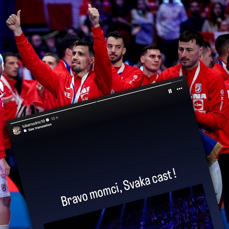 Modrić na Instagramu čestitao rukometašima, posebnu poruku imao je za Duvnjaka