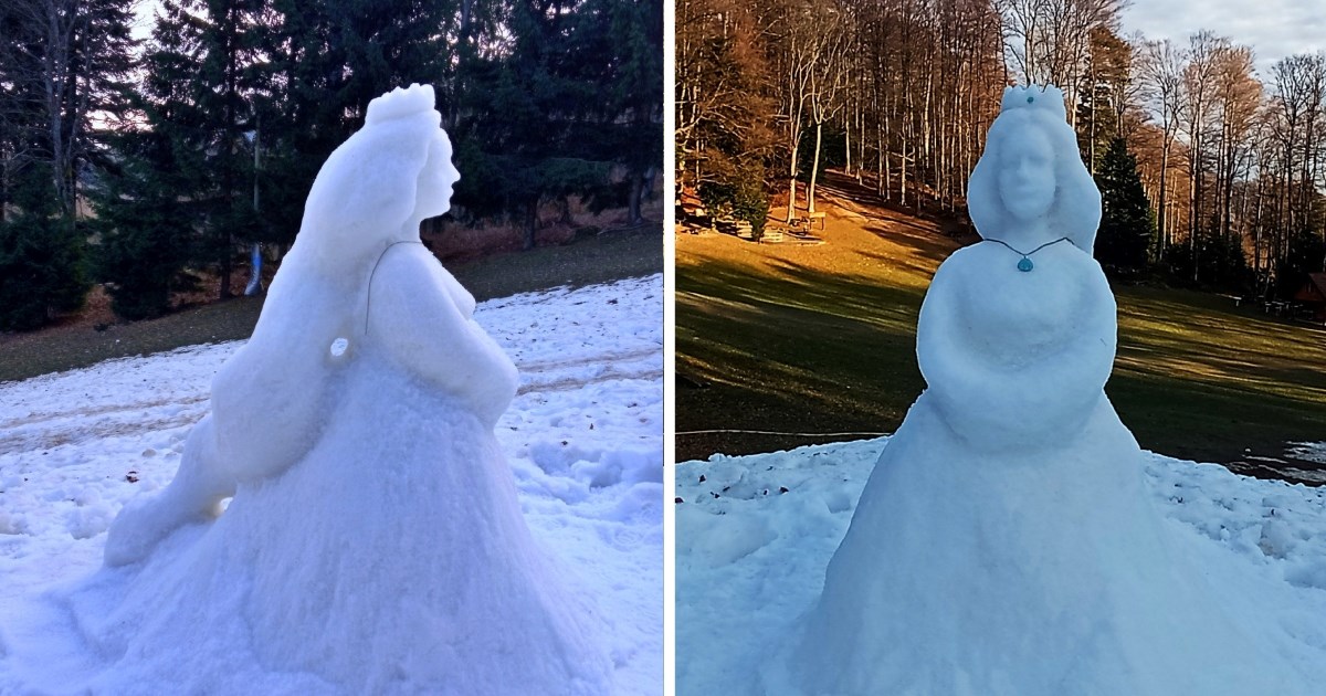 Javio se umjetnik koji je izradio Snježnu kraljicu na Sljemenu: Trebala su mi 3 sata