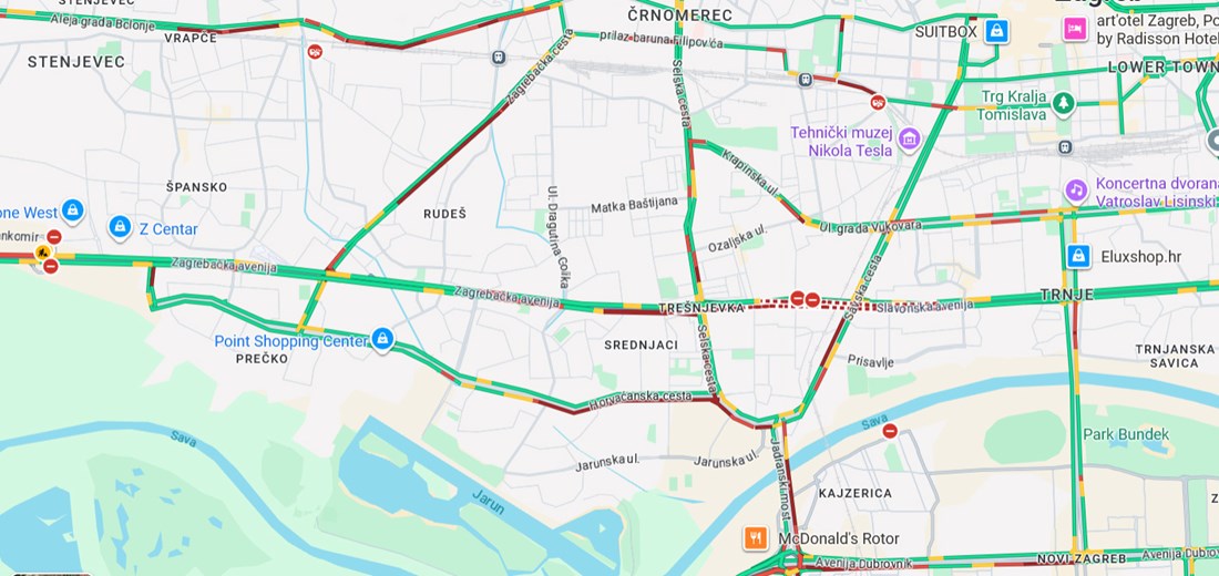 Već sad su velike gužve po Zagrebu