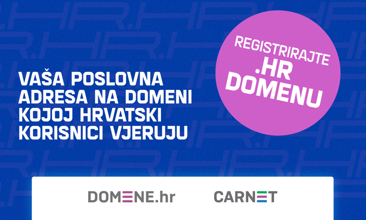 Tržište domena je eksplodiralo, puno je rizika. Domena .hr je jedna od sigurnijih