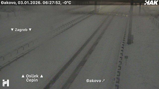 VIDEO I FOTO Snijeg zabijelio Slavoniju i unutrašnjost, iz HAK-a objavili upozorenje