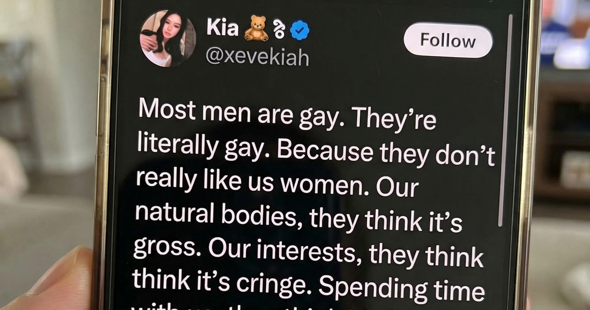 Objava od 33 tisuće lajkova: "Većina muškaraca je zapravo gay"