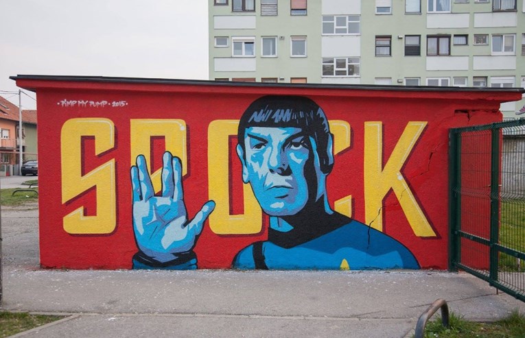 Netko je prefarbao omiljeni grafit Spocka na zagrebačkoj Trešnjevci