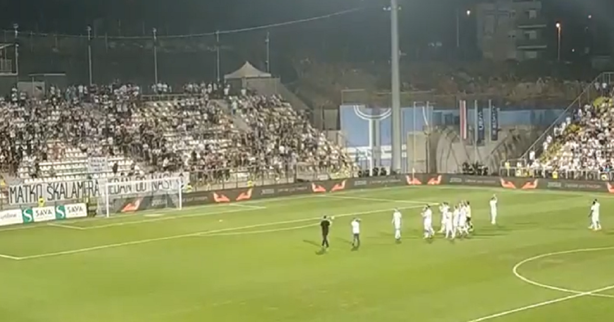 VIDEO Rijeka je ispala, ali navijači su igrače počastili pjesmom