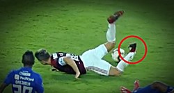 VIDEO Brazilac Diego doživio težak lom noge. Javio mu se i Klasnić